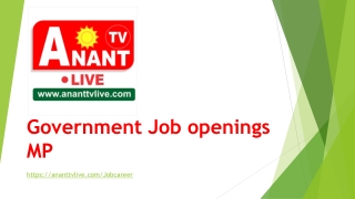 Government Job Opening MP