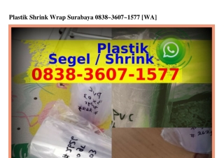 Plastik Shrink Wrap Surabaya