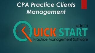 CPA Practice Clients Management