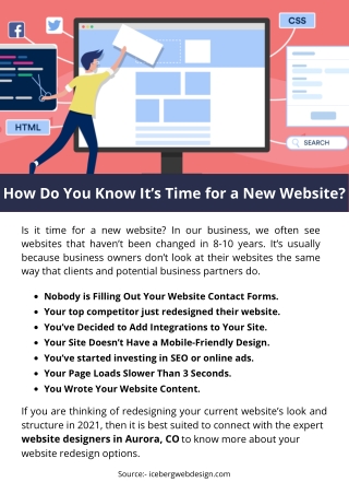 How Do You Know It’s Time for a New Website