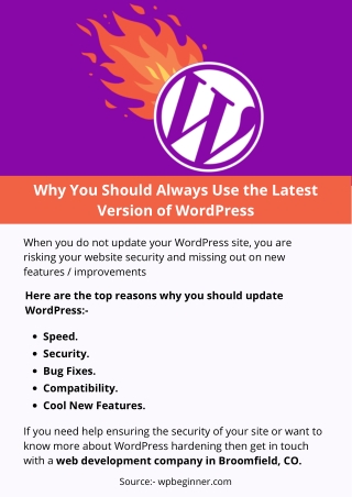 Why You Should Always Use the Latest Version of WordPress
