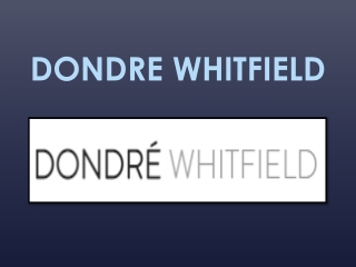 Learn to pay back your responsibility to the society: Dondre Whitfield