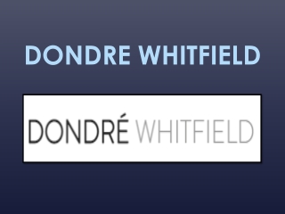 Learn to pay back your responsibility to the society: Dondre Whitfield