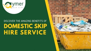 Discover the Amazing Benefits of Domestic Skip Hire Service