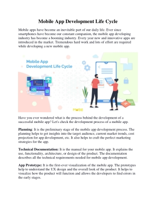Mobile App Development Life Cycle