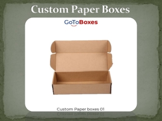 Custom Paper Boxes