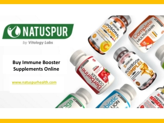 Buy Immune Booster Supplements Online - www.natuspurhealth.com