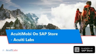 AcuitiMobi On SAP Store - Acuiti Labs