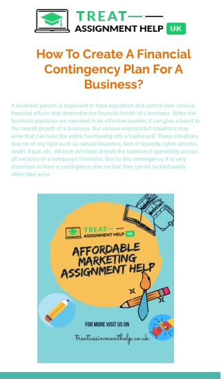 How To Create A Financial Contingency Plan For A Business