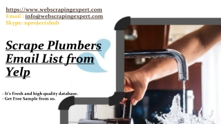 Scrape Plumbers Email List from Yelp