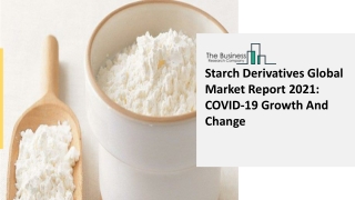 Global Starch Derivatives Market Competitive Strategies And Forecasts To 2030