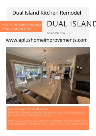 Dual Island Kitchen Remodel