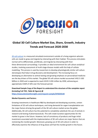 Global 3D Cell Culture Market.docx