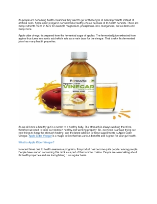 Apple cider vinegar benefits for the stomach