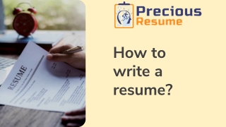 How to write a resume