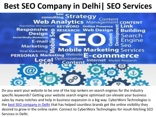 Best SEO Company in Delhi | SEO Services