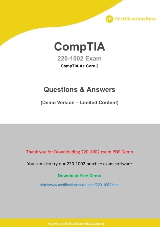 220-1002-demo ISC2 Certified Information Systems Security Professional CISSP Sys