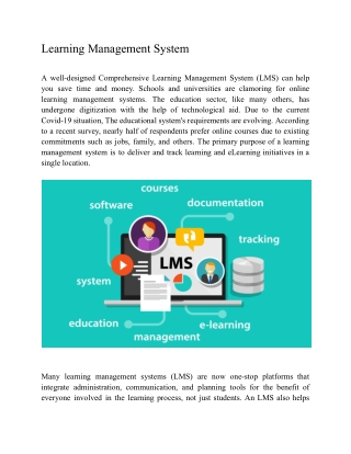 Learning Management System