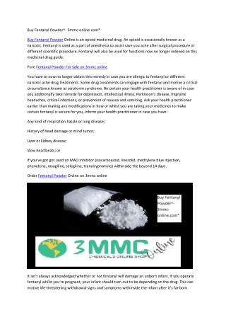 Buy Fentanyl Powder^- 3mmc-online.com*