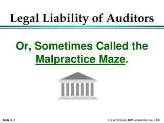 Legal Liability of Auditors