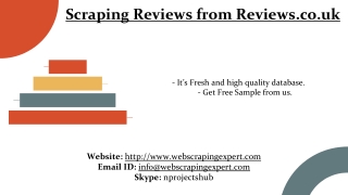 Scraping Reviews from Reviews.co.uk