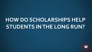Impact Of Scholarships In Trinidad For Higher Education?