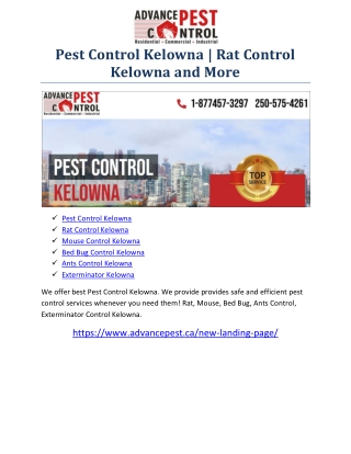 Rat Control Kelowna