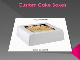 Custom Cake Boxes