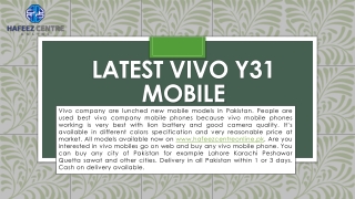 Vivo Y31 Mobile