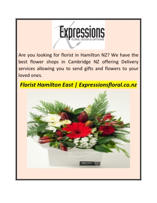 Florist Hamilton East  Expressionsfloral.co.nz