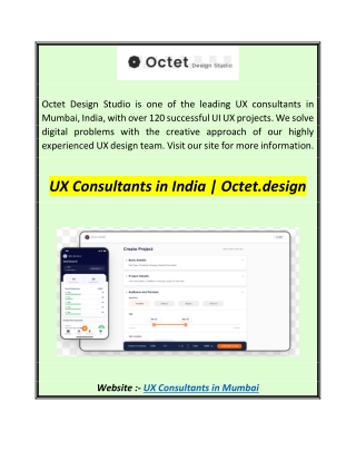 UX Consultants in India  Octet.design