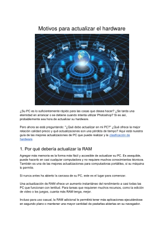 Motivos Para Actualizar El Hardware