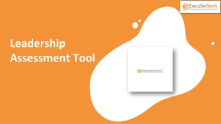 Best Leadership Assessment Tool - Executive Bench