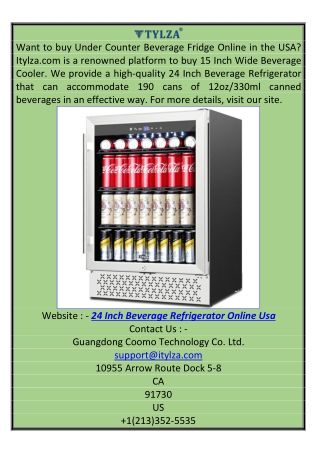 24 Inch Beverage Refrigerator Online USA Itylza.com