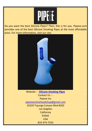 Silicone Smoking Pipes Pipeee.com