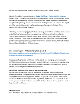 Healthcare Transportation Services review