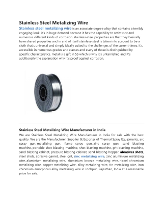 Stainless Steel Metalizing Wire-converted