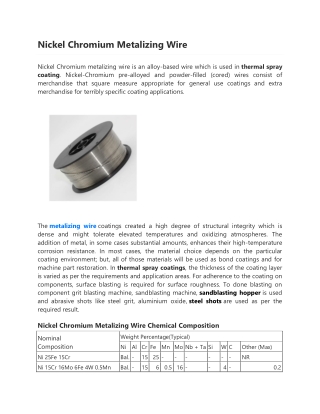 Nickel Chromium Metalizing Wire-converted