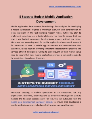 5 Steps to Budget Mobile Application Development