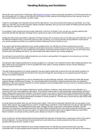 Anxiety Therapies - The Reason That and Exactly How to Use Counseling