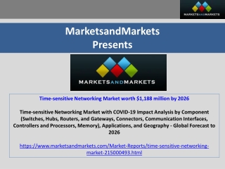 Time-sensitive Networking Market worth $1,188 million by 2026