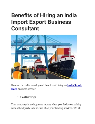 Benefits of Hiring an India Import Export Business Consultant-converted-converted