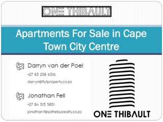 Apartments For Sale in Cape Town City Centre