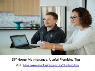 DIY Home Maintenance Useful Plumbing Tips