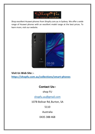 Huawei Phones Sydney | Shopfu.com.au