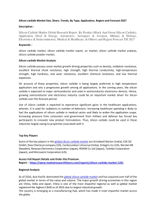 Silicon carbide Market Analysis.docx