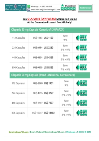 Buy OLAPARIB Capsule Online