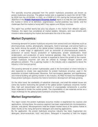 protein hydrolysis enzymes