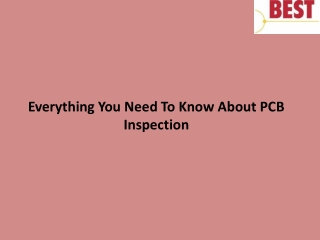 Everything You Need To Know About PCB Inspection