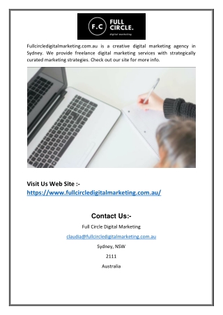 creative digital marketing agency in Sydney | Fullcircledigitalmarketing.com.au
